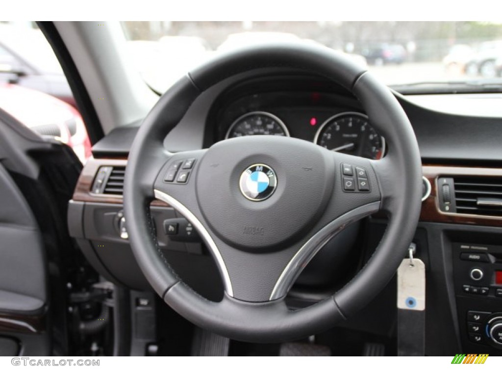 2011 3 Series 328i xDrive Coupe - Jet Black / Black photo #15