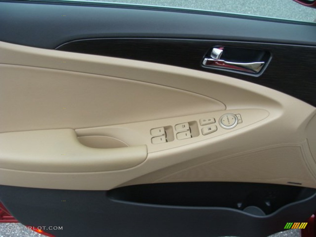2011 Sonata Limited 2.0T - Venetian Red / Camel photo #6