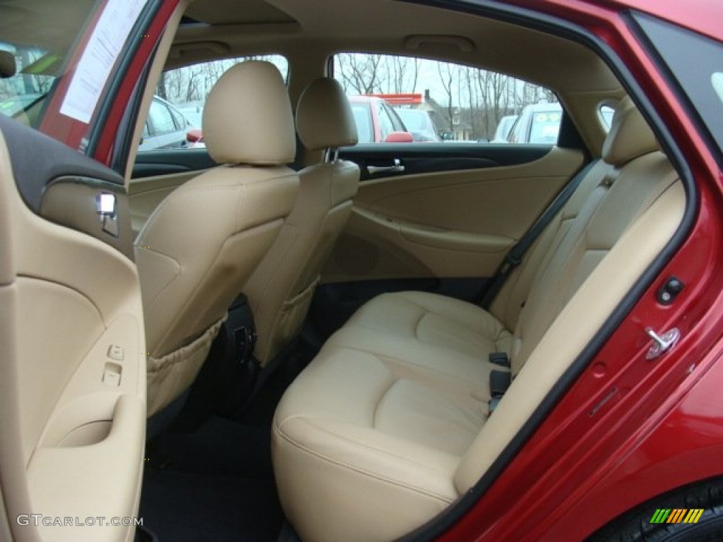 2011 Sonata Limited 2.0T - Venetian Red / Camel photo #13