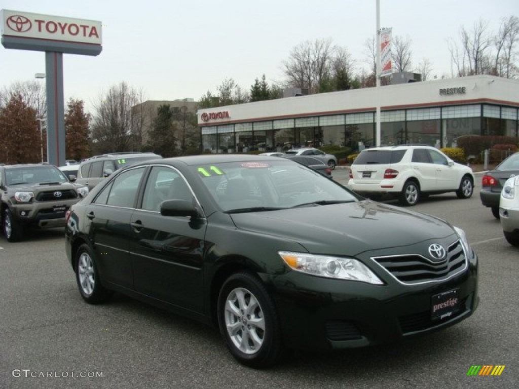2011 Camry LE - Spruce Green Mica / Bisque photo #1