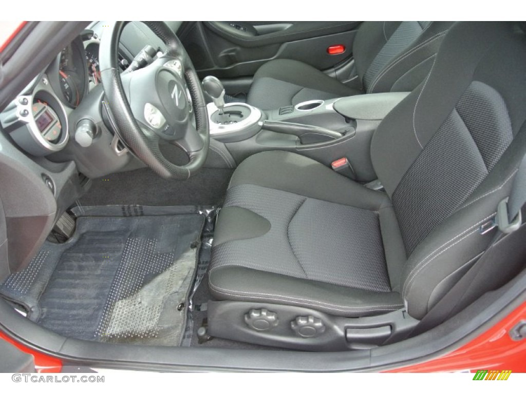 Black Interior 2011 Nissan 370Z Sport Coupe Photo #88287054