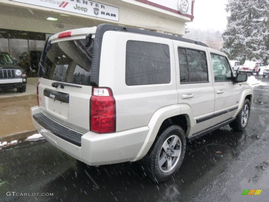2008 Commander Sport 4x4 - Light Graystone Pearl / Dark Slate Gray photo #8