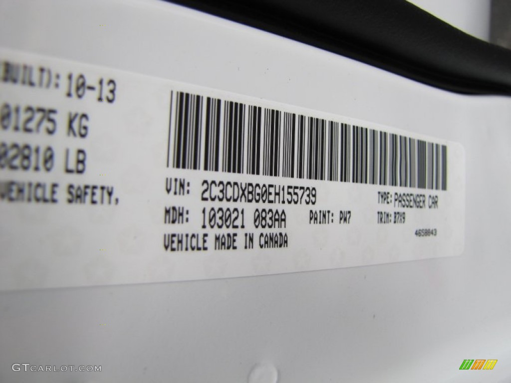 2014 Charger SE - Bright White / Black photo #10