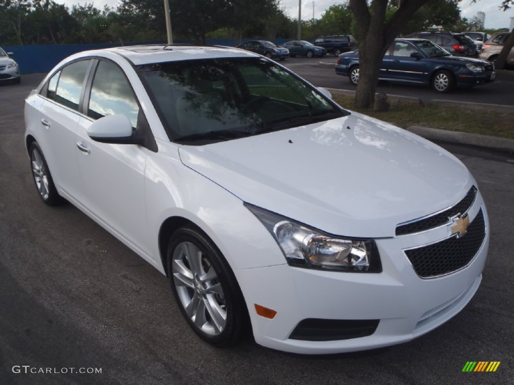 2011 Cruze LTZ - Summit White / Cocoa/Light Neutral Leather photo #1