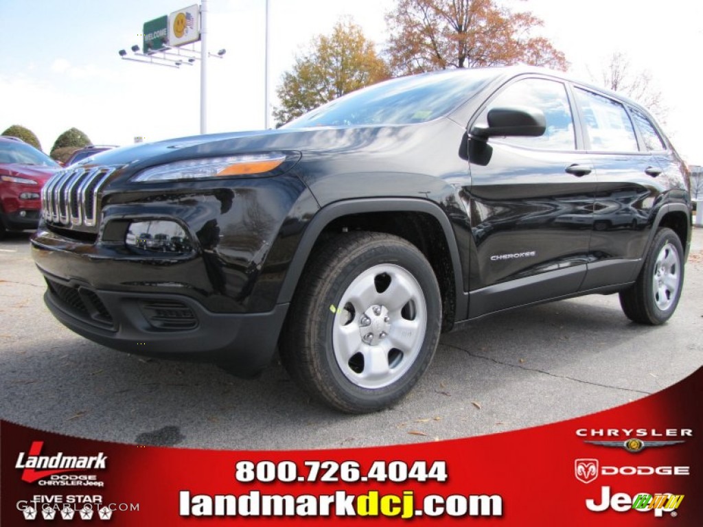 Brilliant Black Crystal Pearl Jeep Cherokee