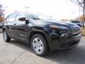 2014 Brilliant Black Crystal Pearl Jeep Cherokee Sport  photo #4