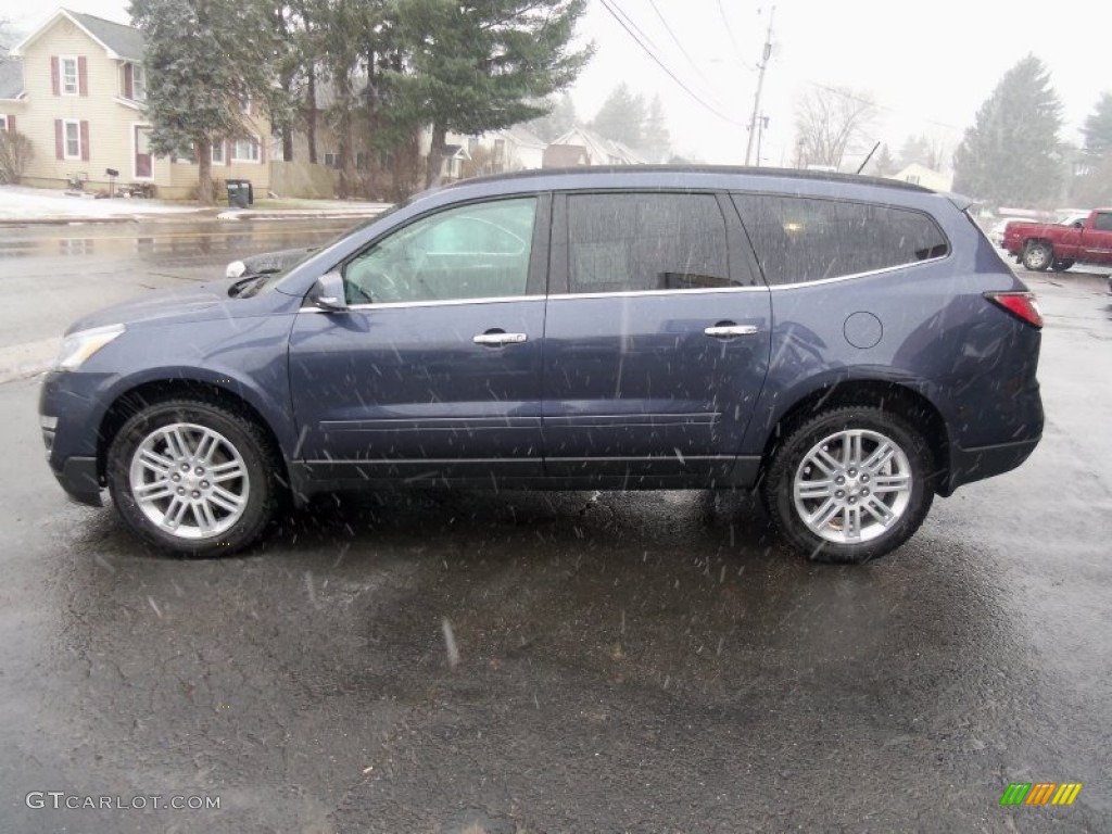 Atlantis Blue Metallic 2014 Chevrolet Traverse LT AWD Exterior Photo #88288533