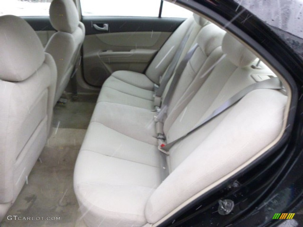 Gray Interior 2008 Hyundai Sonata GLS Photo #88288758