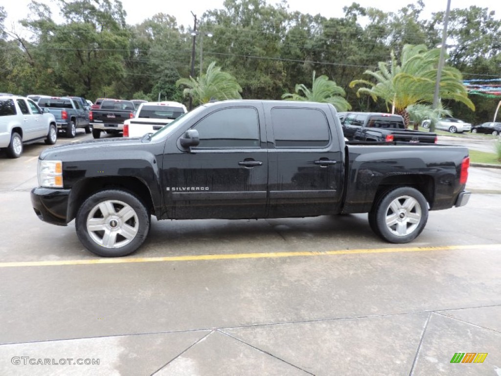 2008 Silverado 1500 LTZ Crew Cab - Black / Ebony photo #4