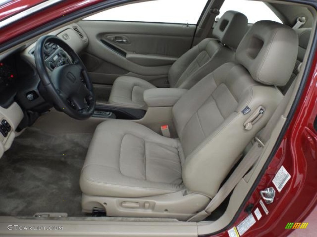2002 Accord EX V6 Coupe - Firepepper Red Pearl / Ivory photo #6