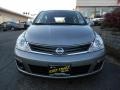 2012 Magnetic Gray Metallic Nissan Versa 1.8 S Hatchback  photo #2