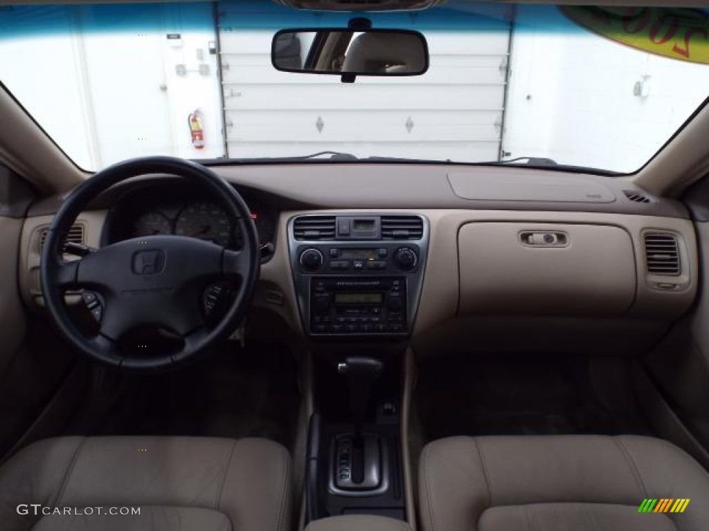 2002 Accord EX V6 Coupe - Firepepper Red Pearl / Ivory photo #24