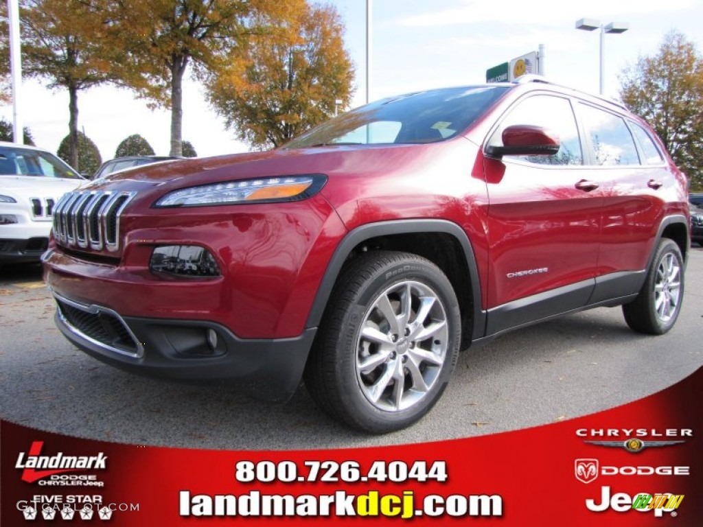 2014 Cherokee Limited - Deep Cherry Red Crystal Pearl / Iceland - Black/Iceland Gray photo #1