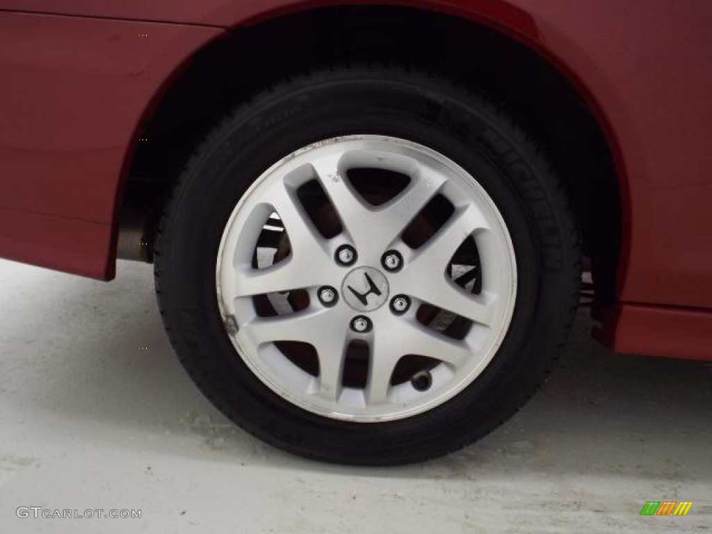 2002 Accord EX V6 Coupe - Firepepper Red Pearl / Ivory photo #33
