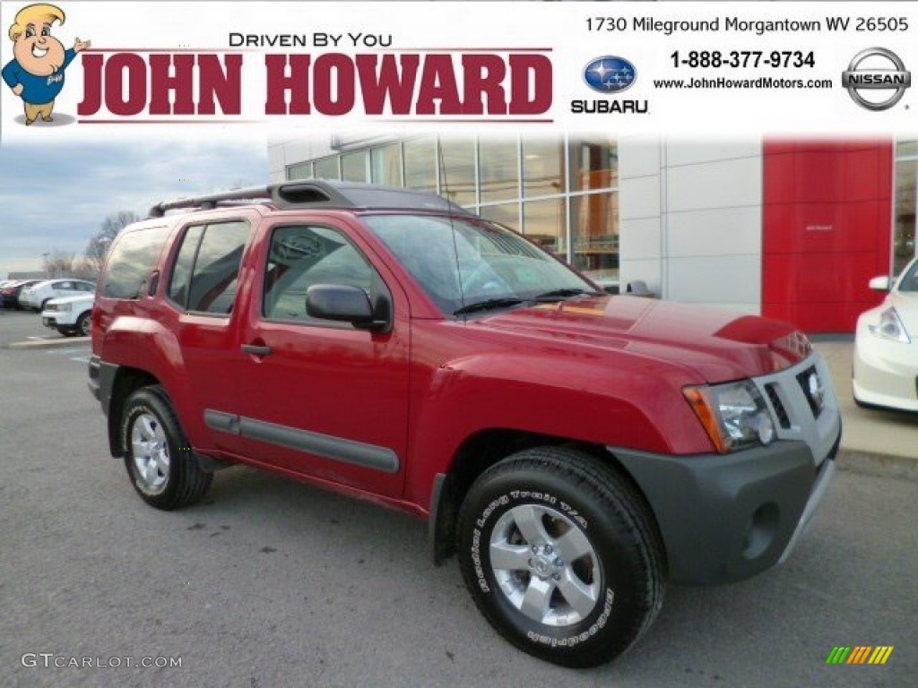 2011 Xterra S 4x4 - Red Brick / Gray photo #1