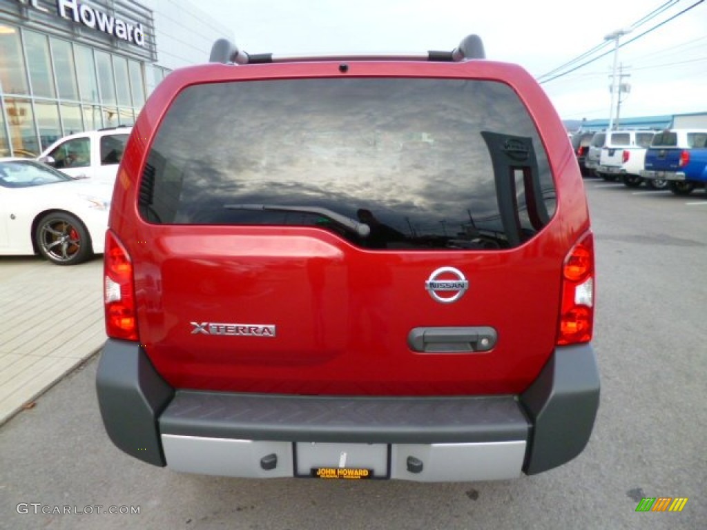 2011 Xterra S 4x4 - Red Brick / Gray photo #10