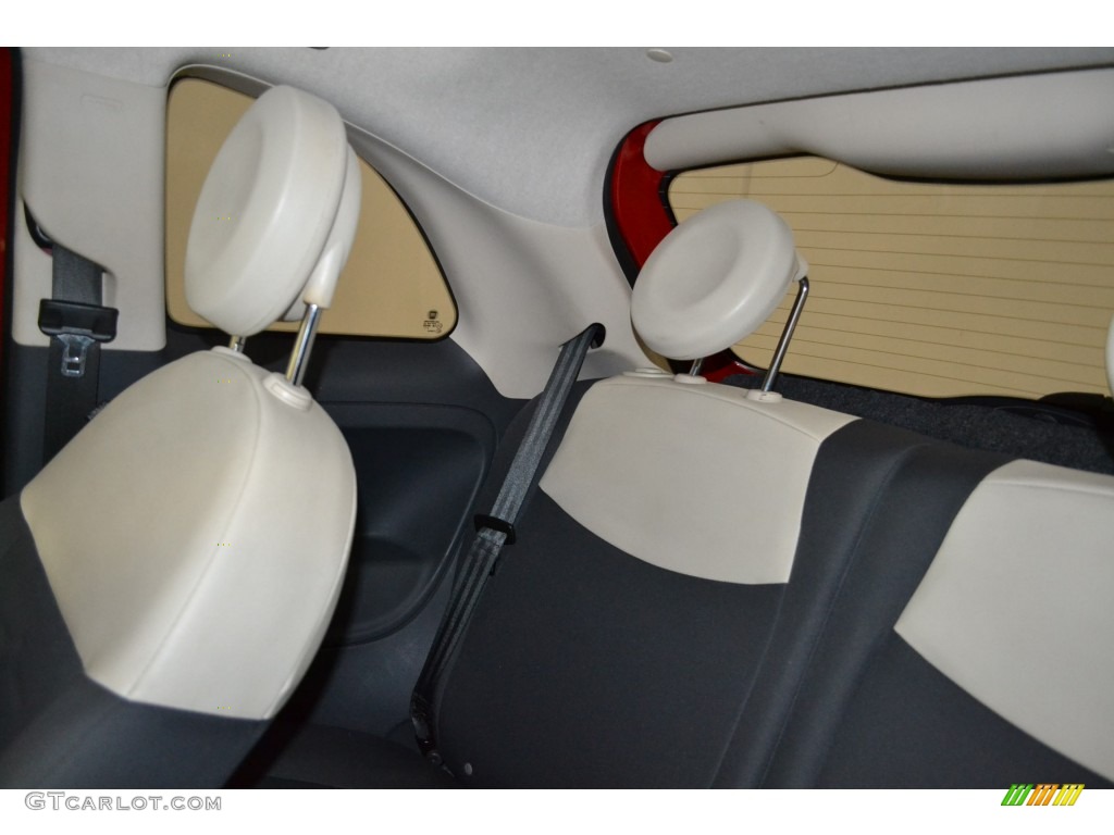 2012 500 Pop - Rosso Brillante (Red) / Tessuto Grigio/Avorio (Grey/Ivory) photo #18