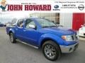 2014 Metallic Blue Nissan Frontier SL Crew Cab 4x4  photo #1