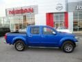 2014 Metallic Blue Nissan Frontier SL Crew Cab 4x4  photo #8