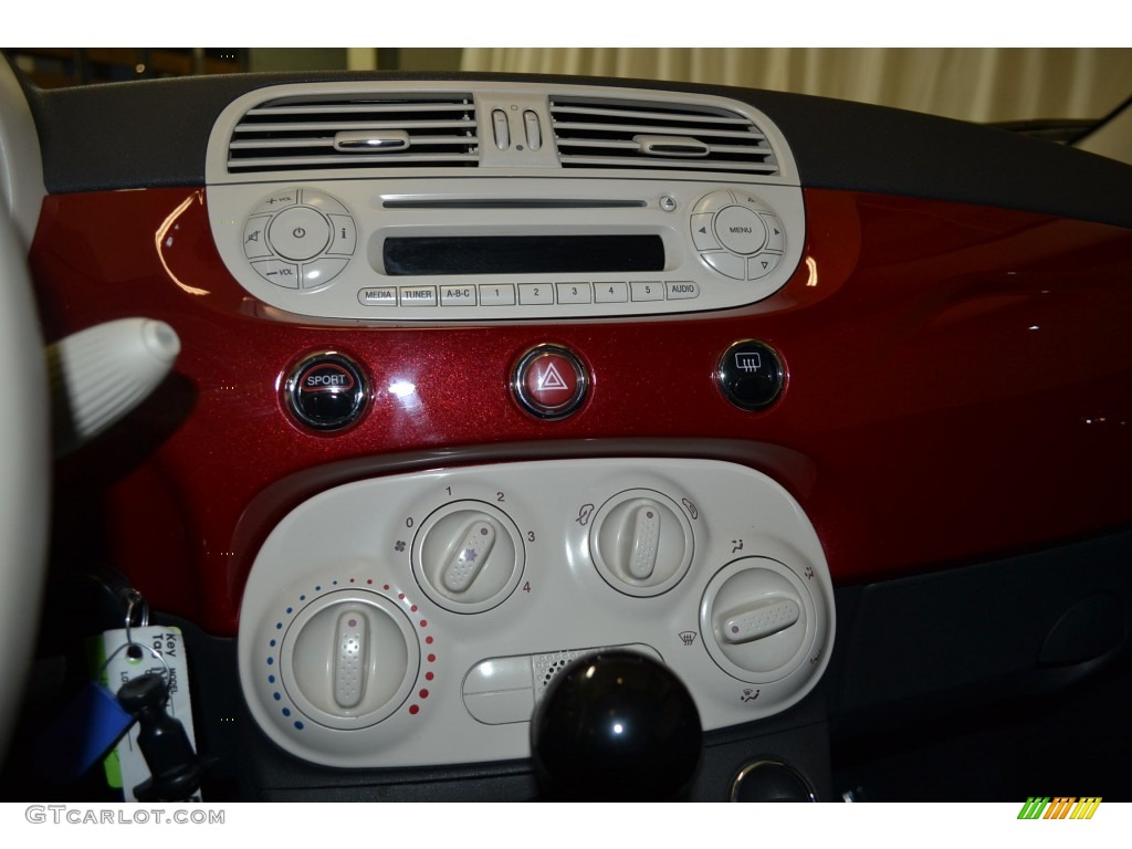 2012 500 Pop - Rosso Brillante (Red) / Tessuto Grigio/Avorio (Grey/Ivory) photo #22