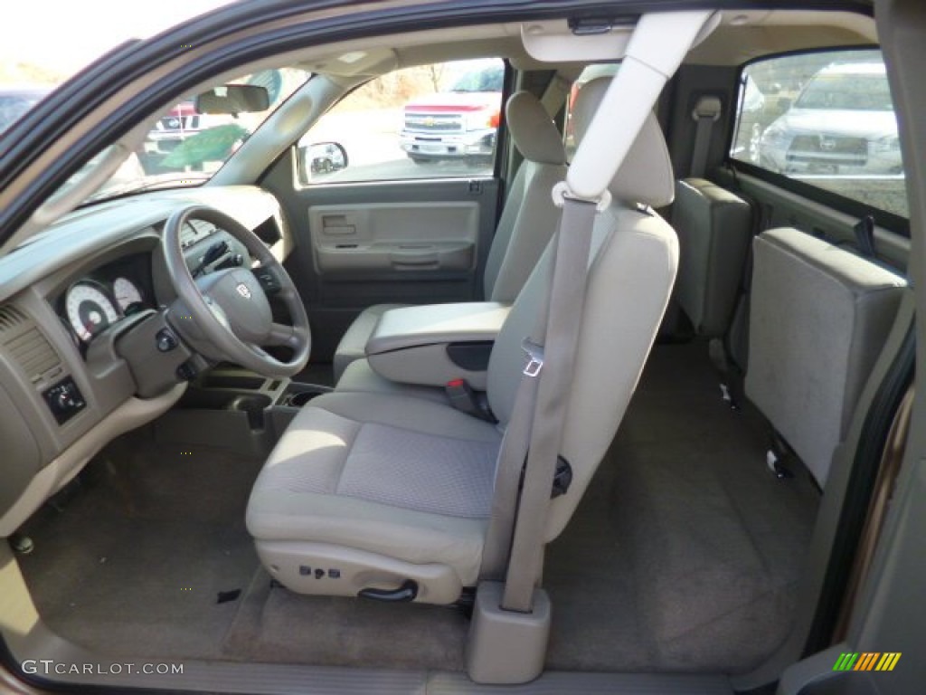 Dark Khaki/Medium Khaki Interior 2010 Dodge Dakota Big Horn Extended Cab 4x4 Photo #88293264