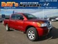 2013 Cayenne Red Nissan Titan SV Crew Cab 4x4  photo #1