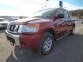 2013 Cayenne Red Nissan Titan SV Crew Cab 4x4  photo #3