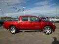 2013 Cayenne Red Nissan Titan SV Crew Cab 4x4  photo #7