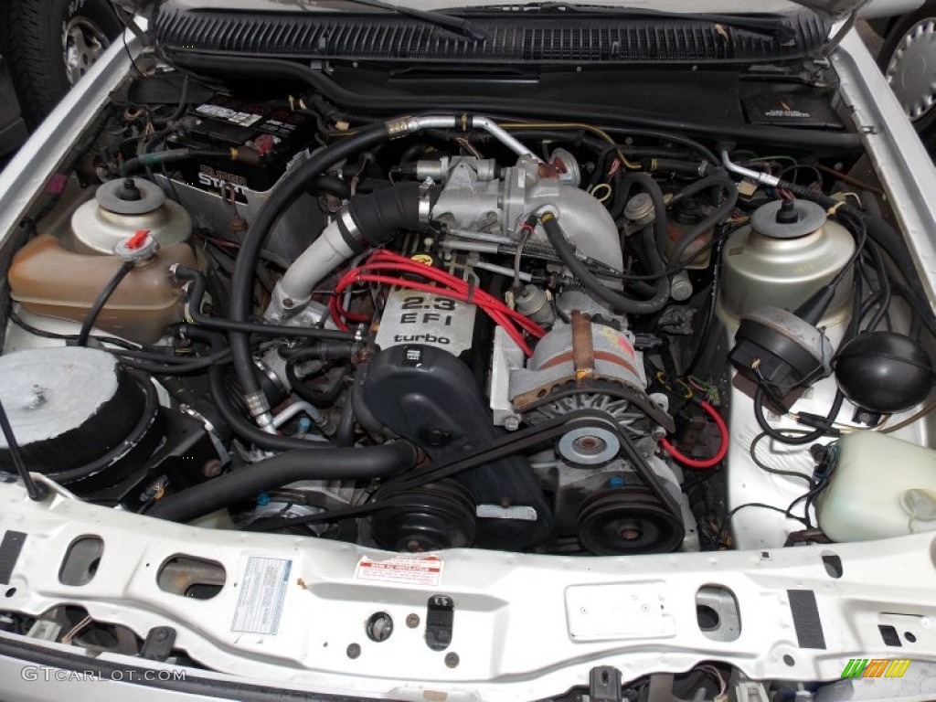 1987 Merkur XR4Ti Standard XR4Ti Model 2.3 Liter Turbocharged SOHC 8-Valve 4 Cylinder Engine Photo #88293705