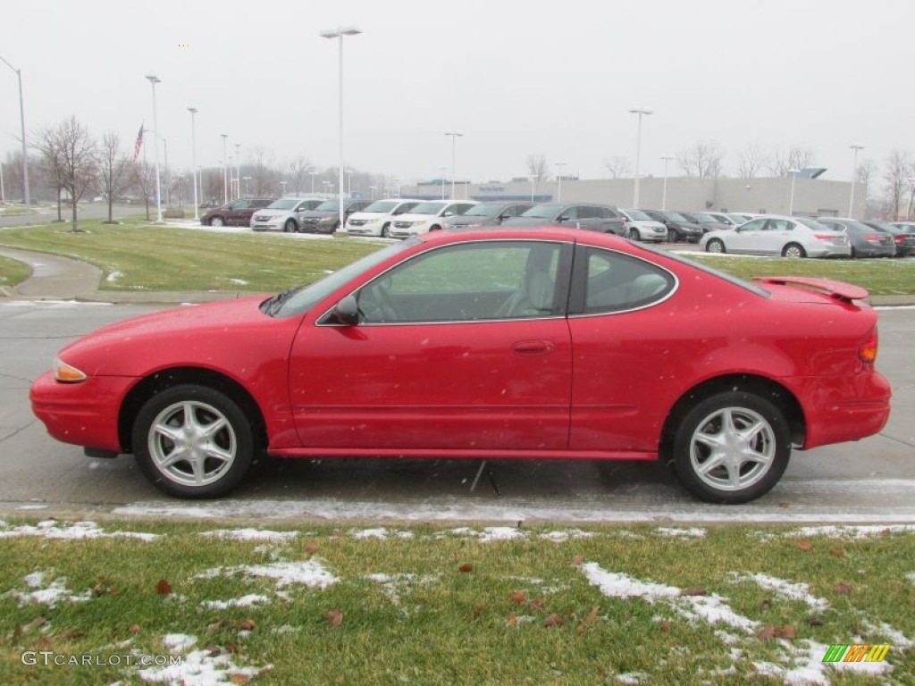 2003 Alero GL Coupe - Bright Red / Pewter photo #6