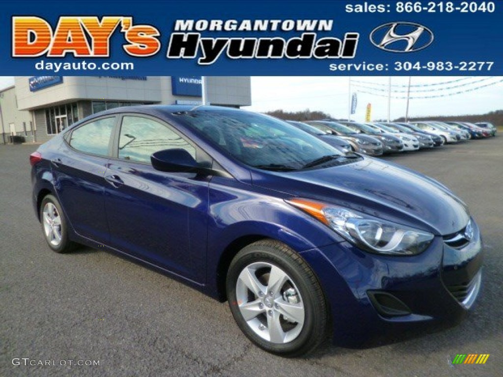 2013 Elantra GLS - Indigo Night / Gray photo #1