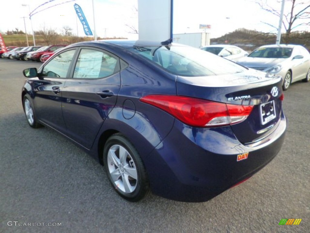 2013 Elantra GLS - Indigo Night / Gray photo #5