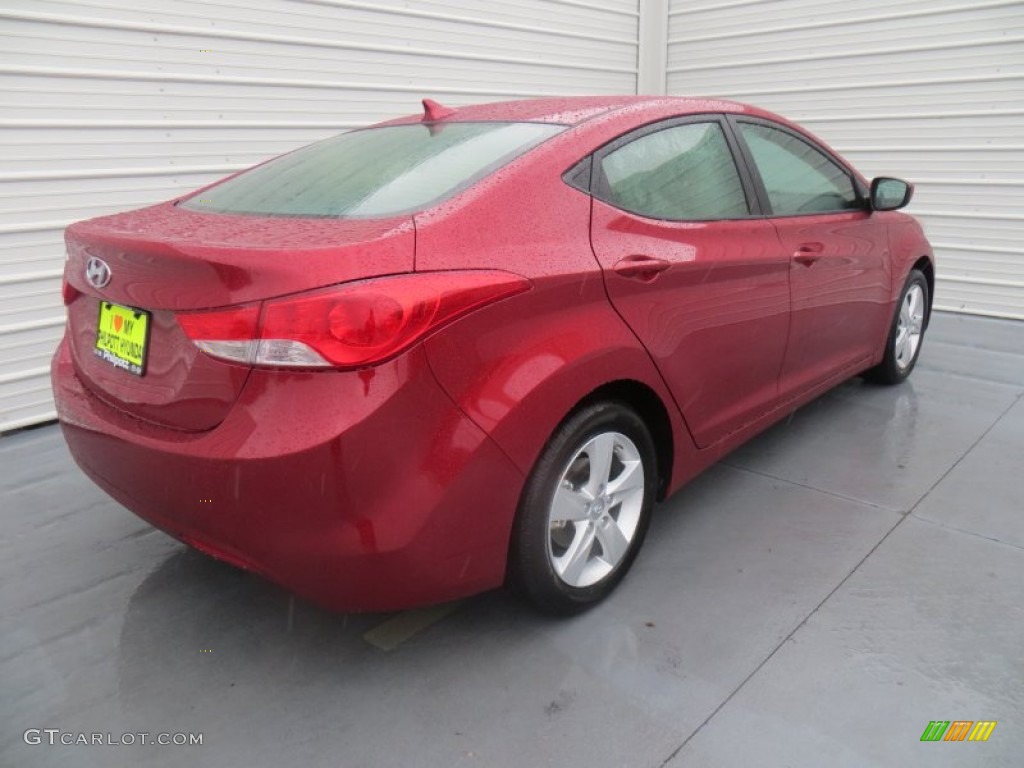2013 Elantra GLS - Red / Beige photo #4