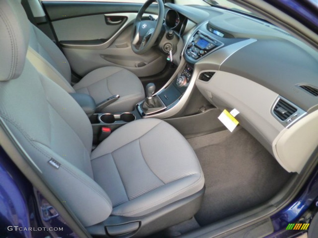 2013 Elantra GLS - Indigo Night / Gray photo #10