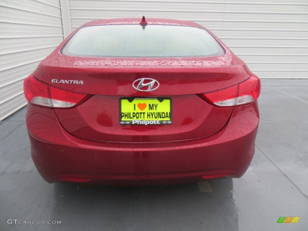 2013 Elantra GLS - Red / Beige photo #5