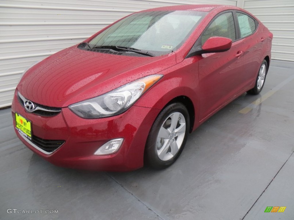 2013 Elantra GLS - Red / Beige photo #7