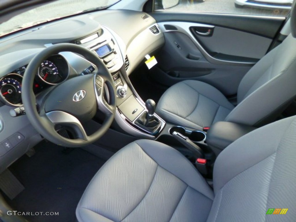 2013 Elantra GLS - Indigo Night / Gray photo #16