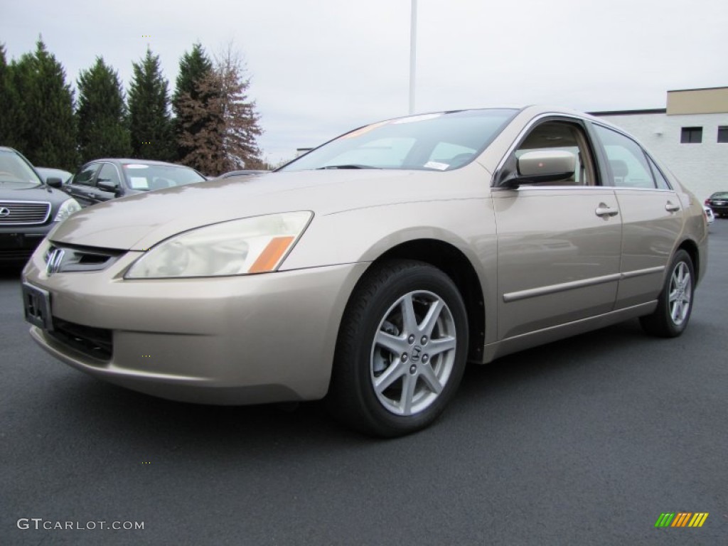 2003 Accord EX V6 Sedan - Desert Mist Metallic / Ivory photo #1