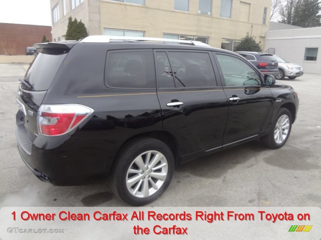 2010 Highlander Hybrid Limited 4WD - Black / Sand Beige photo #3