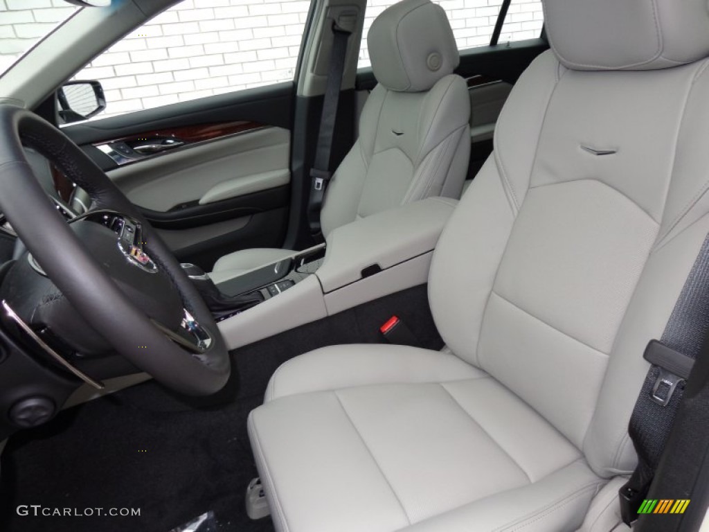 Light Platinum/Jet Black Interior 2014 Cadillac CTS Luxury Sedan AWD Photo #88295589