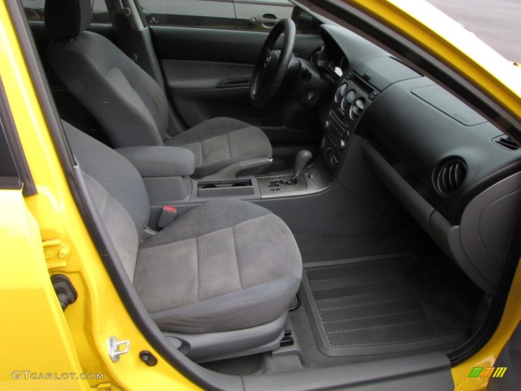 2003 MAZDA6 i Sedan - Speed Yellow / Black photo #11