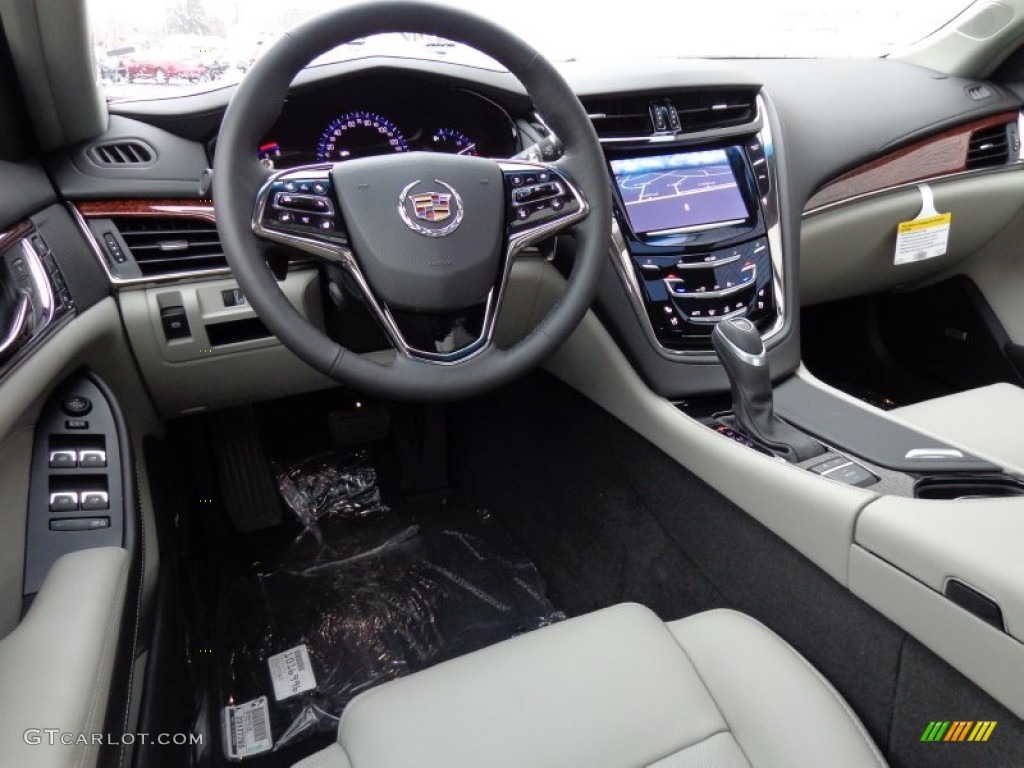 Light Platinum Jet Black Interior 2014 Cadillac Cts Luxury