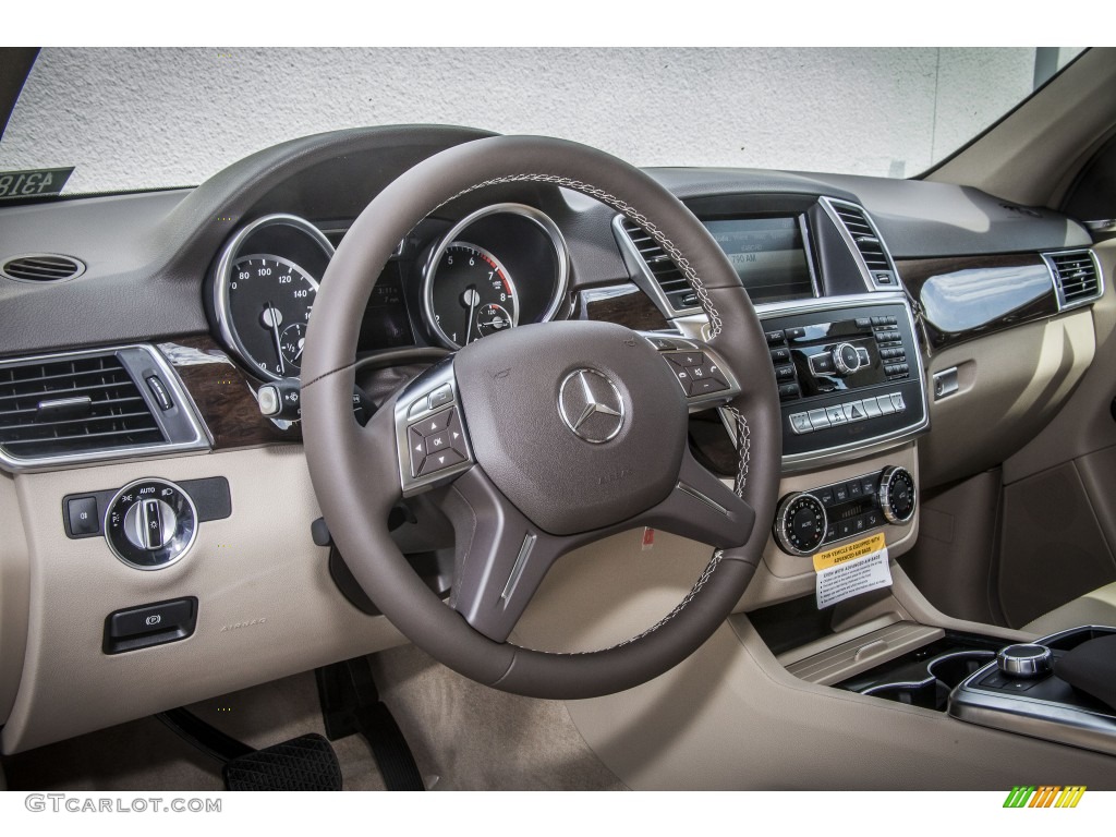 2014 Mercedes-Benz ML 350 Almond Beige Dashboard Photo #88297494