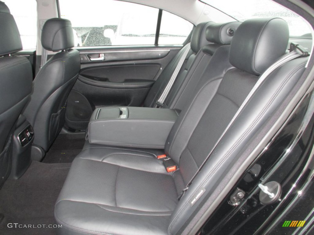 Jet Black Interior 2012 Hyundai Genesis 5.0 R Spec Sedan Photo #88298847