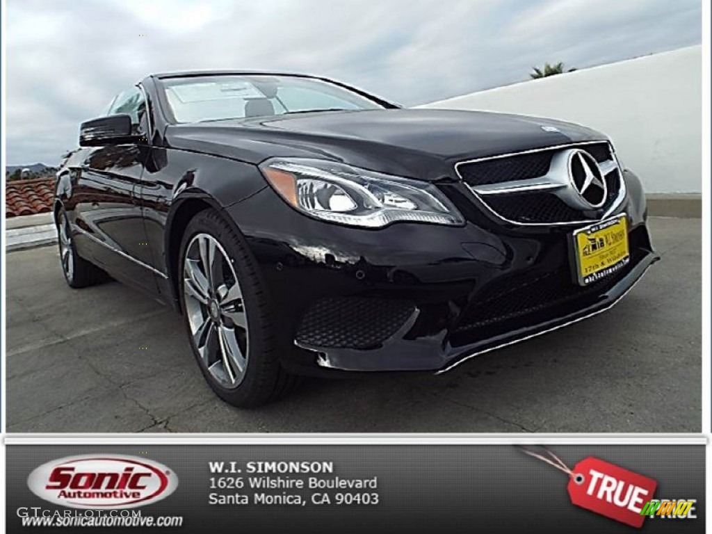 2014 E 350 Cabriolet - Black / Grey/Black photo #1