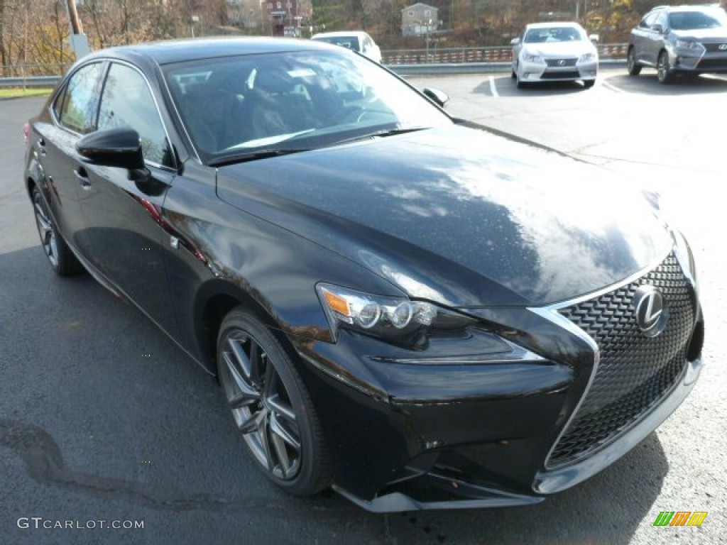 2014 IS 250 F Sport AWD - Obsidian Black / Black photo #5