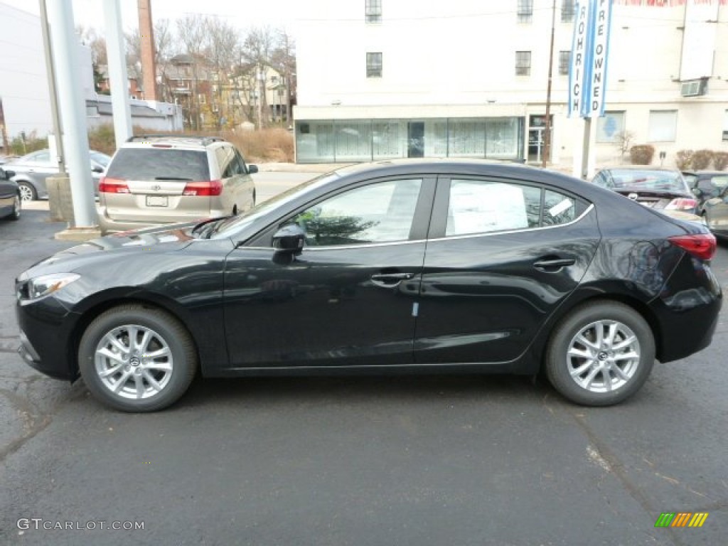 Jet Black Mica 2014 Mazda MAZDA3 i Grand Touring 4 Door Exterior Photo #88300074