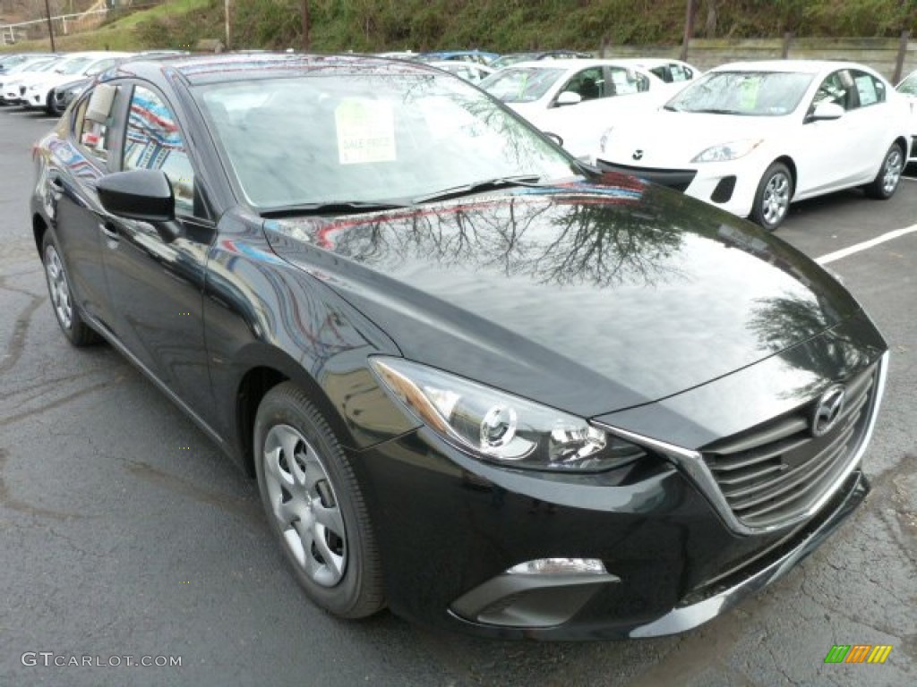 Jet Black Mica 2014 Mazda MAZDA3 i Sport 4 Door Exterior Photo #88300545