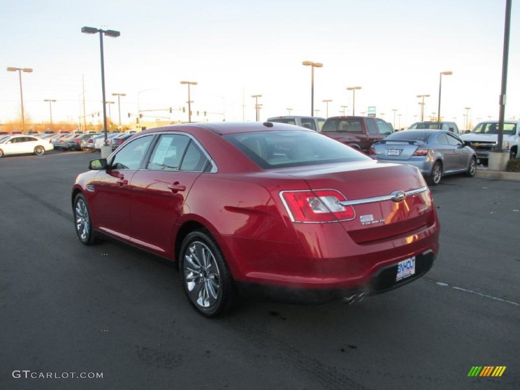 2011 Taurus Limited - Red Candy / Light Stone photo #4
