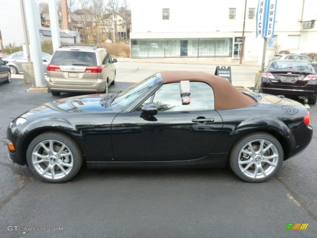 2014 MX-5 Miata Grand Touring Roadster - Jet Black / Spicy Mocha photo #2